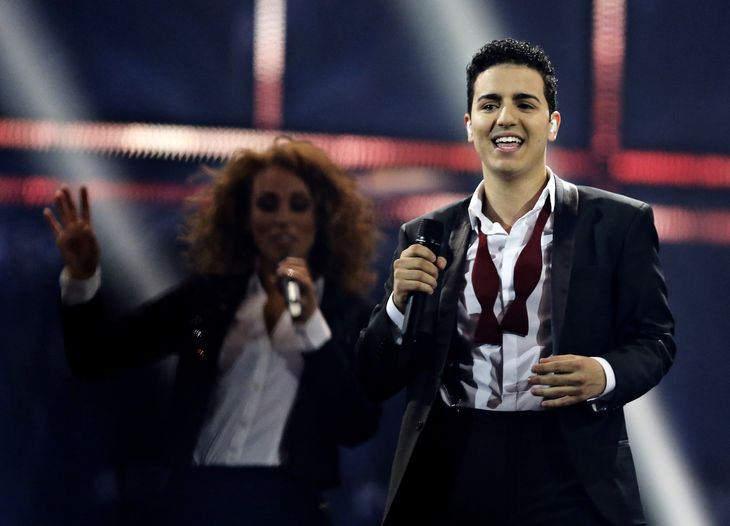 Basim i Eurovision Song Contest-finalen med 'Cliché Love Song'. Foto: Jens Dresling