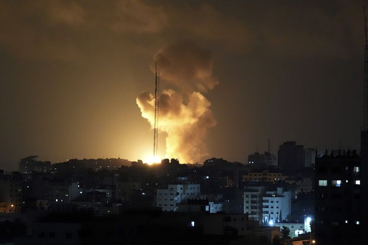 De seneste måneder har missileksplosioner ikke været noget særsyn i Mellemøsten. Arkivfoto: Adel Hana/Ritzau Scanpix