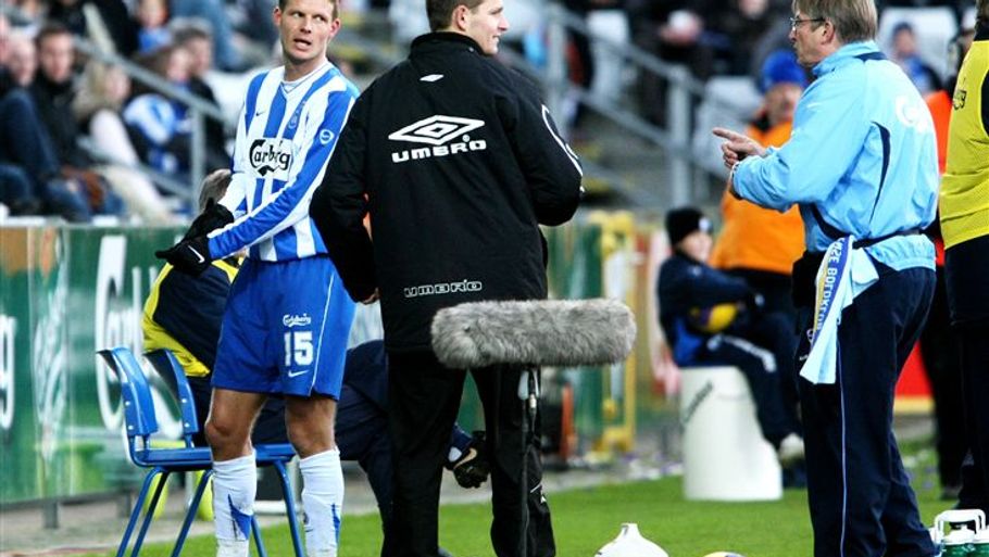 Chris Sørensen fik søndag det røde kort for sin uheldige kommentar til Issah Ahmed. (Foto: Lars Skaaning)