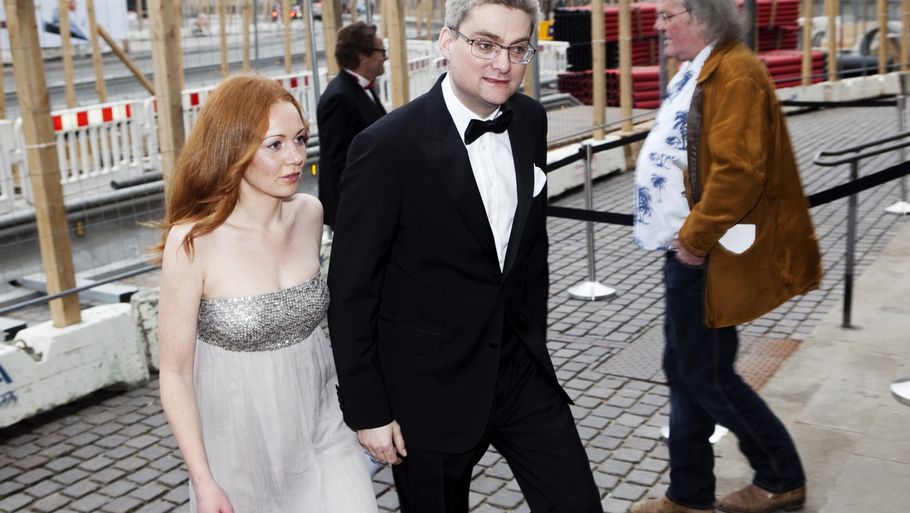 Søren Pind og Laura Hay ankom sammen til Årets Reumert 2010, og nu svirrer rygterne om romance. (Foto: Gregers Tycho)