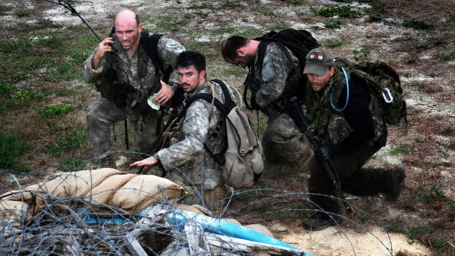 Amerikanske elitesoldater fra Green Berets på træning. Nogle af dem kan være i Syrien. (Arkivfoto: USAJFKSWCS)