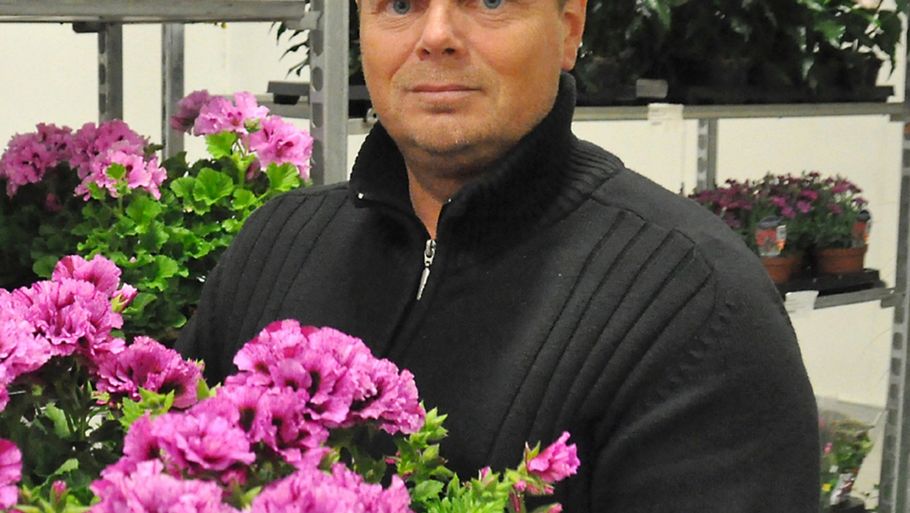 Michael Stegmann åbnede i maj 2011 firmaet 'Blomstergrossisten' i Fjenneslev. (Foto: Poul Hansen)