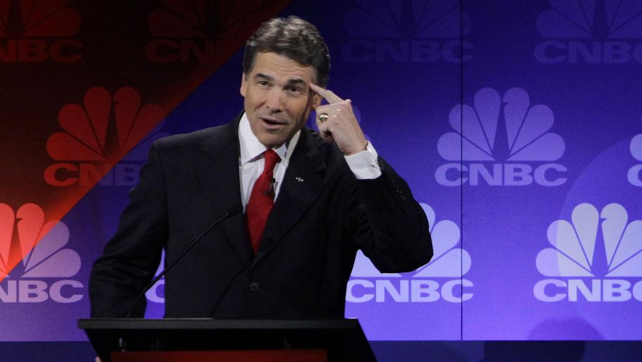 Rick Perry ødelagde sandsynligvis sine chancer for at blive republikansk præsidentkandidat. (Foto: Paul Sancya/AP)