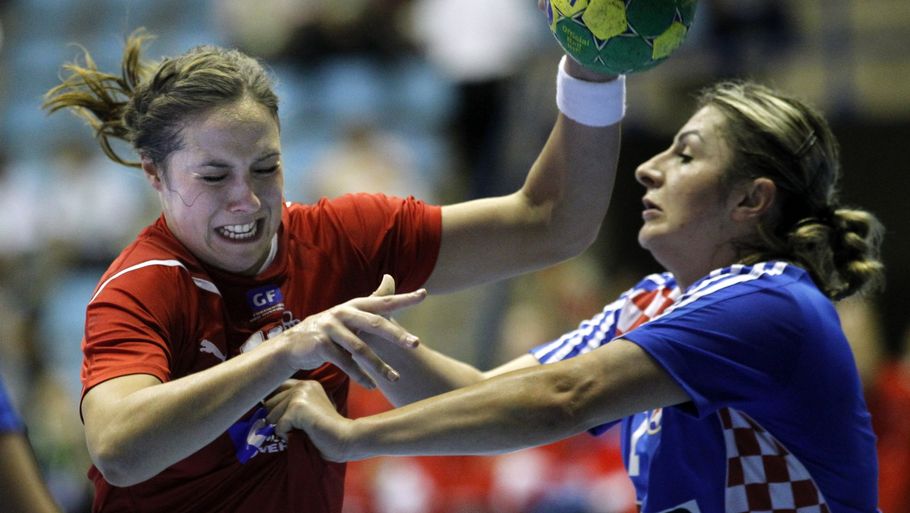 Louise Burgaard spillede en stor kamp, da Danmark tirsdag besejrede Kroatien. (Foto: Lars Poulsen)