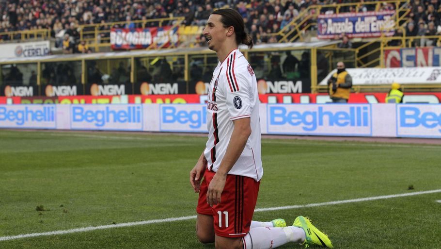 Zlatan tilkæmpede sig et straffespark og scorede selv. Men det var ikke nok til Milan-sejr. (Foto: AP)