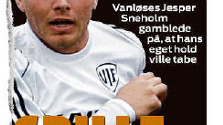 Sådan så det ud, da Jesper Sneholm ramte forsiden af Ekstra Bladets sportssektion.