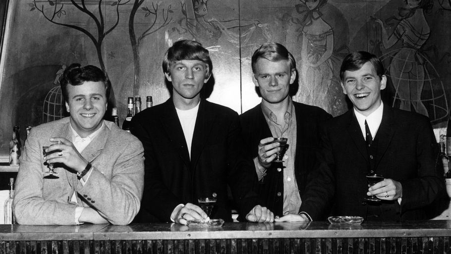 The Hitmakers i 60'erne. Fra venstre Jørgen Krabbenhøff, Torben Sardorf, Bjarne de la Motte og Steen Bergstrøm. (Polfoto)