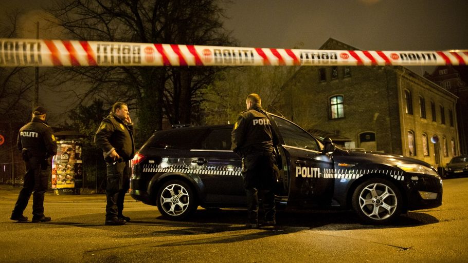 Skyderiet skete tæt på Palads-biograferne i det indre København. (Foto: Klavs Bo Christensen)
