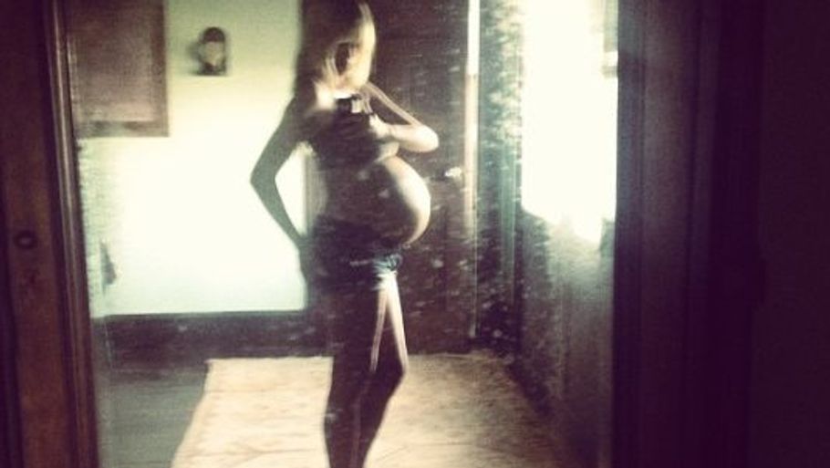 Lykke May er ni måneder henne i sin første graviditet. (Privatfoto)