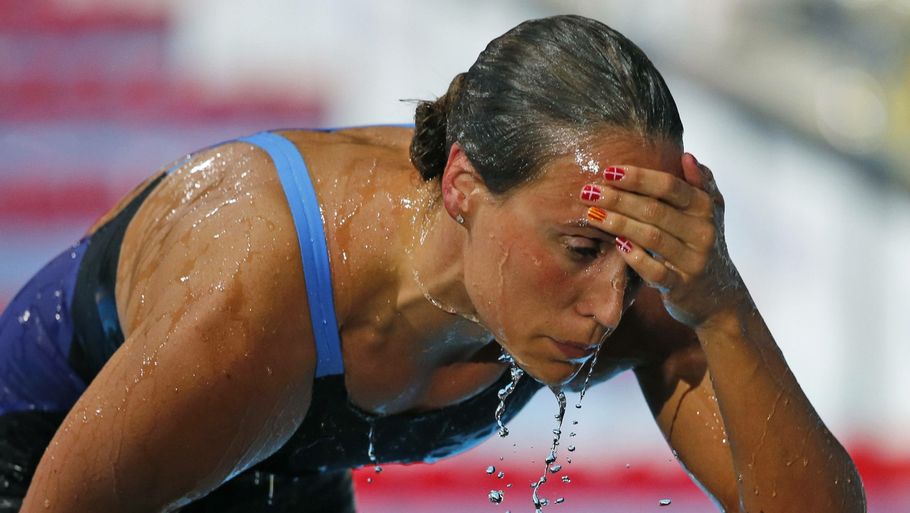 Rikke Møller Pedersens verdensrekord i 200 m brystsvømning fra 2013 er fortsat den hurtigste tid nogensinde på distancen. Foto: AP