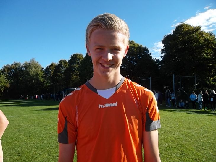 Jens Odgaard fra Lyngby spillede i 2013 med i Ekstra Bladets Skolefodbold-turnering.