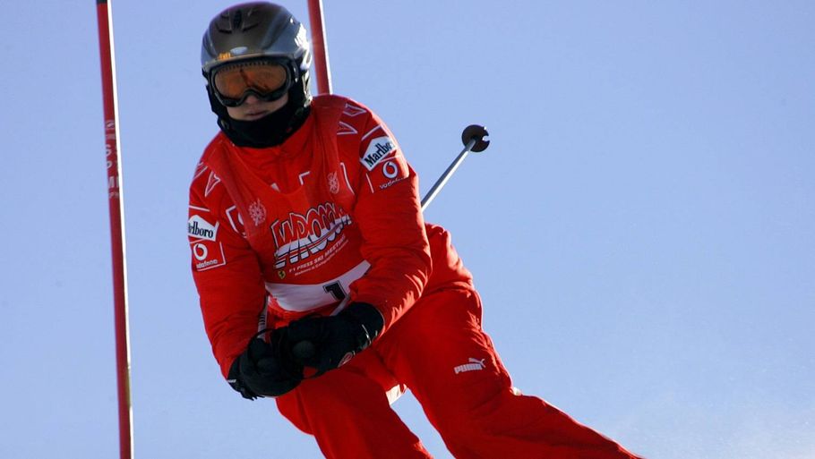 Michael Schumacher på ski (Arkivfoto: AP)