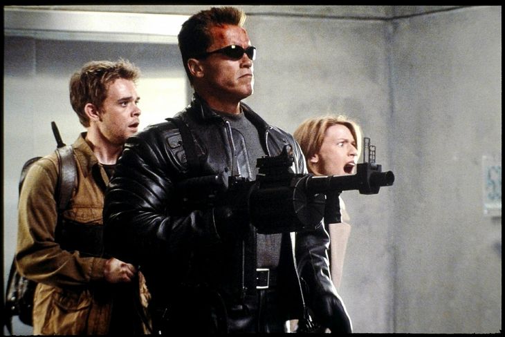 Arnold Schwarzenegger som The Terminator i 'Terminator 3: Rise of the Machines' fra 2003. (Foto: Screenshot fra filmen).