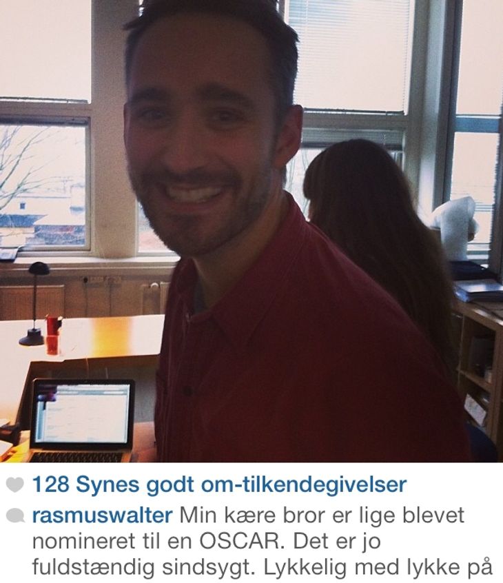 Rasmus Walters Instagram-opdatering.