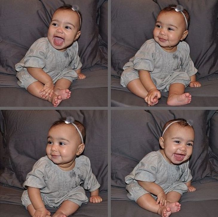 Det er disse billeder på Kim Kardashians Instagram, der har gået Rives til at kræve voksning af North. (Privatfoto)