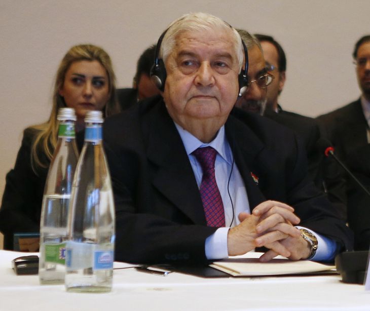 Syriens udenrigsminister, Walid Moualem, 73. (Foto: AP)