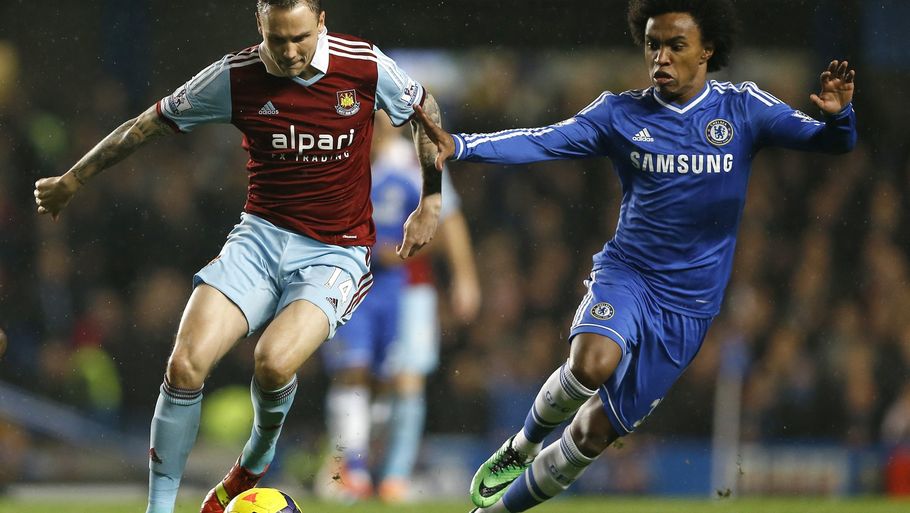 Chelsea havde svært ved at ramme målet mod Wets Ham og fik derfor kun 0-0. (Foto: AP/Kirsty Wigglesworth)