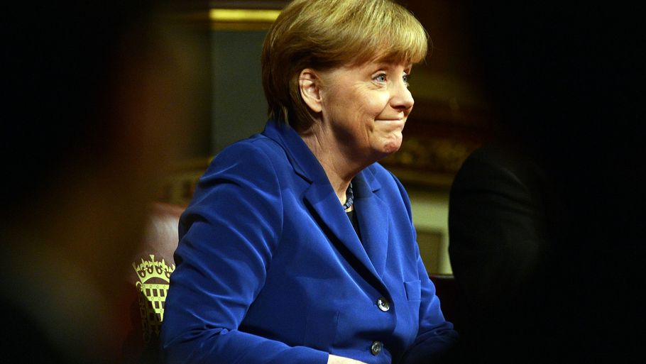 28. februar advarede den tyske forbundskansler Angela Merkel tilhørerne i det britiske parlament om, at den frie bevægelighed i EU kan koste dyrt for landenes velfærd. (Polfoto)