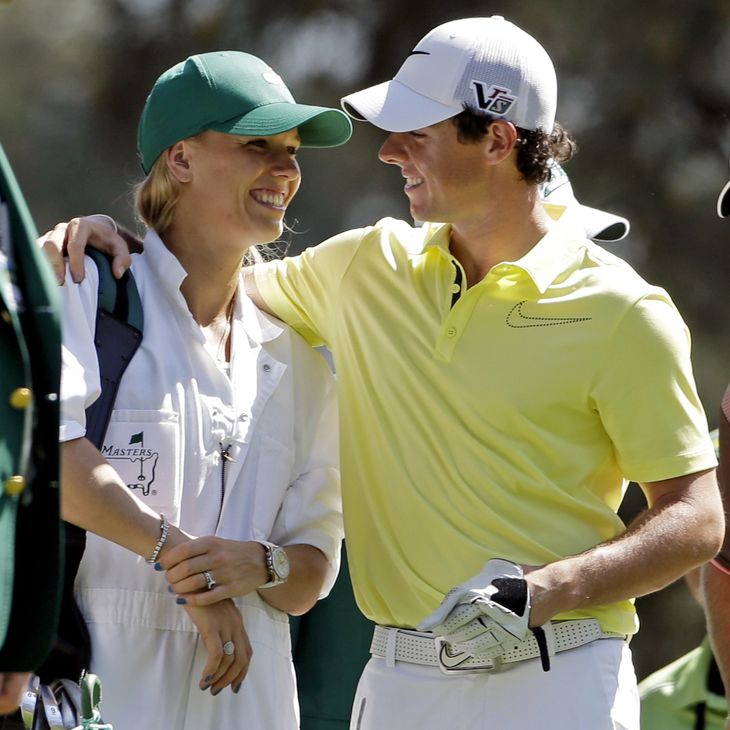 Caroline Wozniacki med sin forlovede Rory McIlroy (Foto: AP)