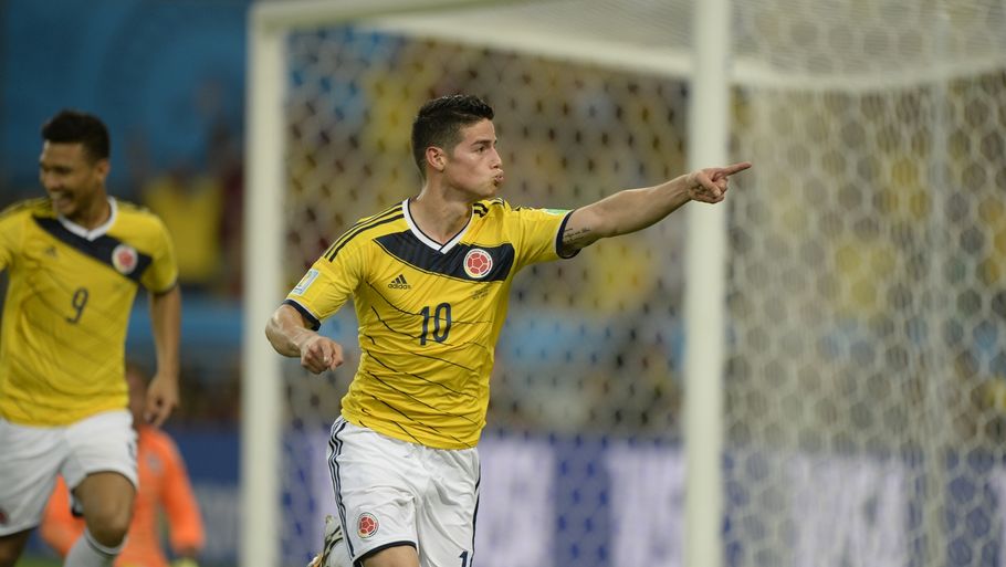 James Rodriguez viste sig igen frem på flotteste vis, da han med to mål sendte Colombia i kvartfinalen. (Foto: Tariq Mikkel Khan)