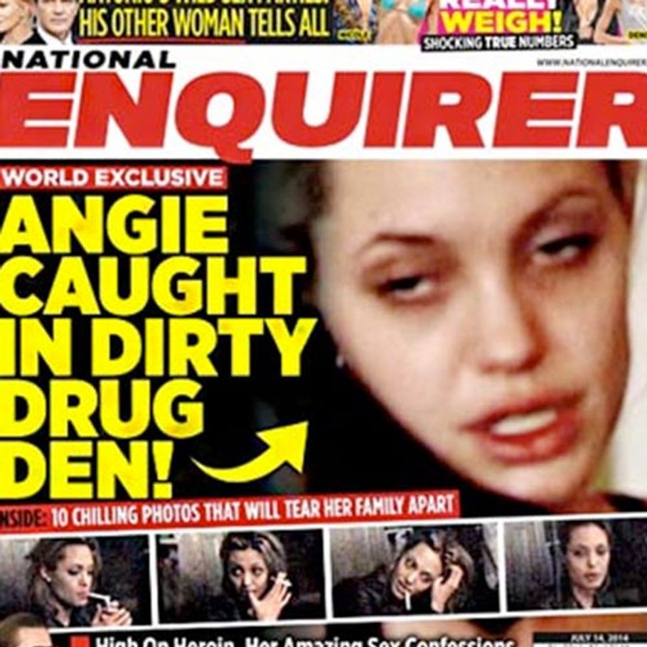 Chokerende billeder Angelina Jolie på stoffer