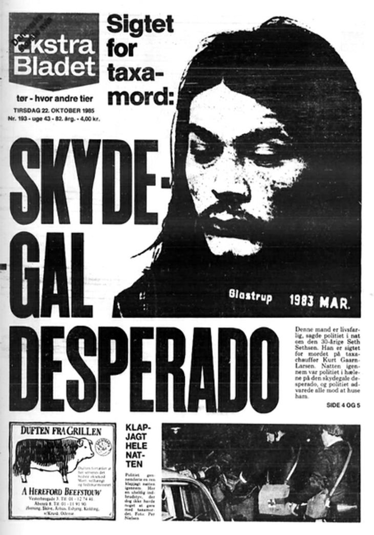 Ekstra Bladets forside 22. oktober 1985