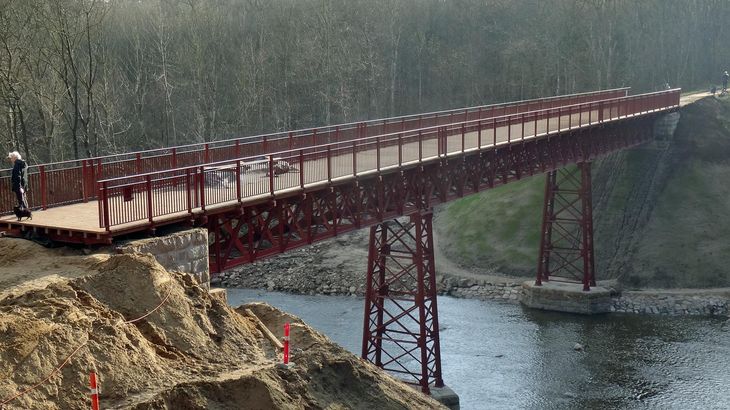 Den Genfundne Bro blev indviet lørdag efter 85 års glemsel. (Foto: Simon Marsbøll/Naturstyrelsen)