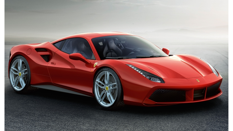 Ferrari har givet 458 Italia en turbo-overhaling. Nu er den blevet til 488 GTB med en 3,9-liters V8'er med 670 hk. (Foto: PR)