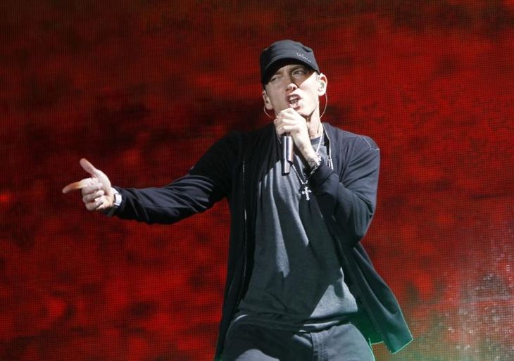Eminem har endnu ikke optrådt på dansk jord. Her ses han i New York. Foto: AP