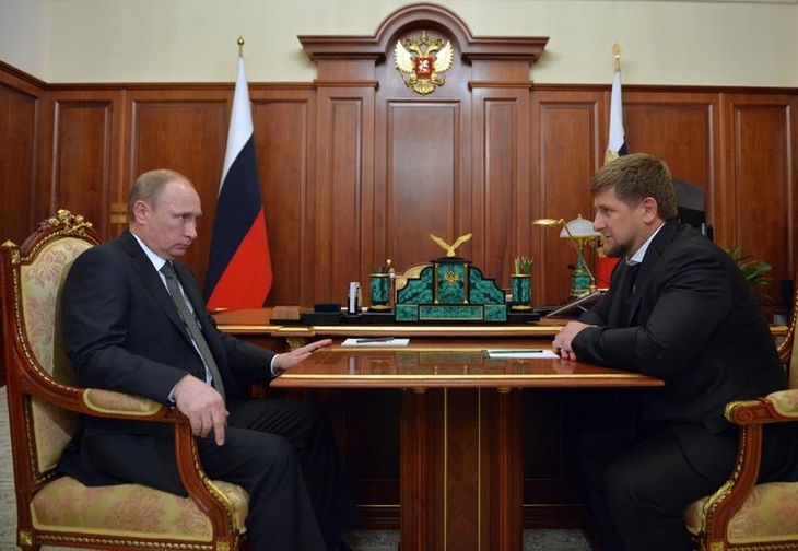 Hvis der er to, som står sammen i tjetjensk politik er det Ramzan Kadyrov og Vladimir Putin. Folto: Ria Novosti