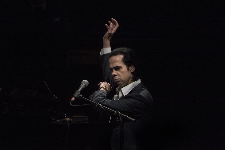 Nick Cave under hans seneste koncert på dansk grund i København i maj 2015. Foto: Polfoto