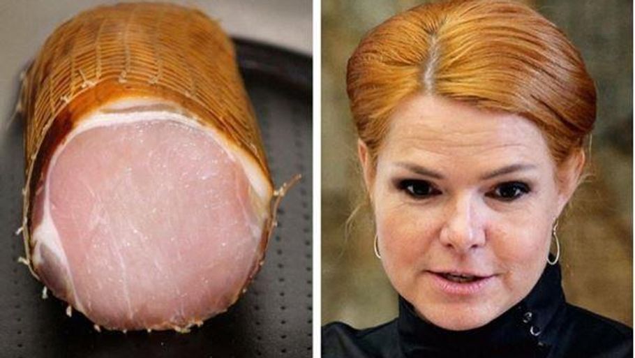 Sådan så det ud, da Inger Støjberg blev sammenlignet med en skinke