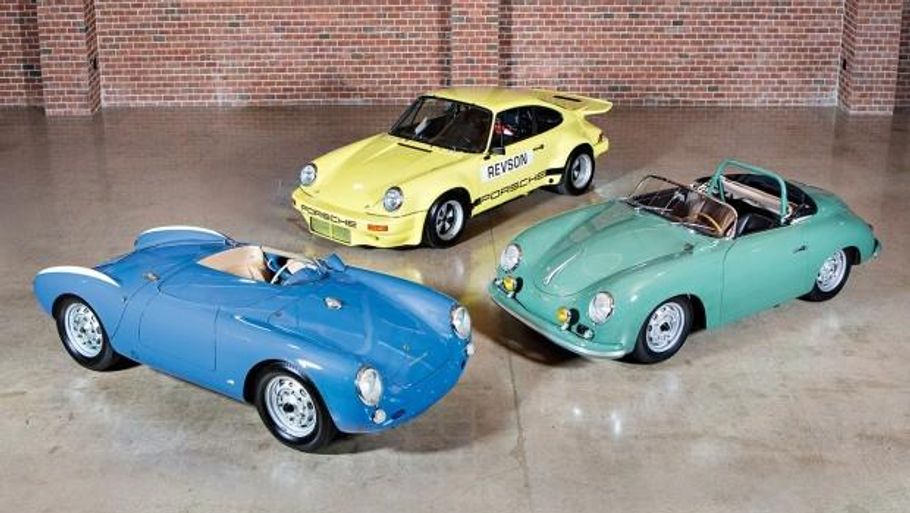 De tre sjældne bilmodeller skulle efter sigende stå i helt original stand. (Foto: Gooding & Company)