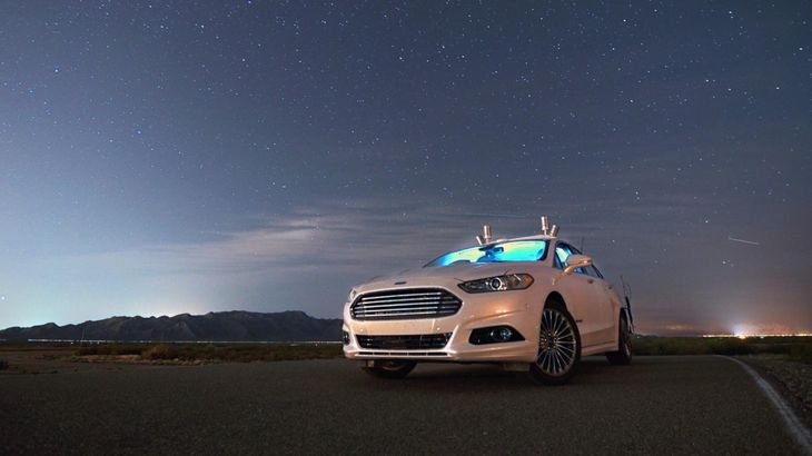 Den selvkørende bil kan navigere gennem mørke ved hjælp af højopløselige og ekstremt detaljerede 3D-kort. (Foto: PR)