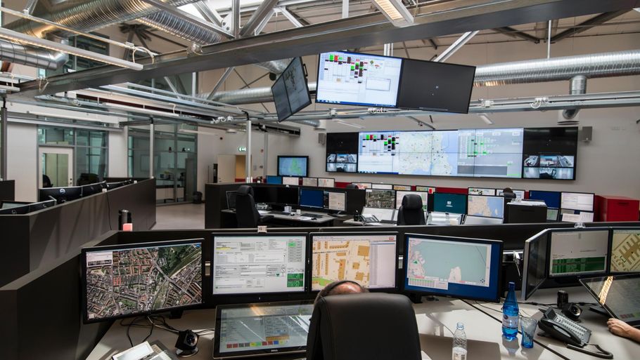 Hvis katastrofen frygter de ansatte, de ikke er klar. Her ses alarmcentralen i  hovedstaden (Foto: Kenneth Meyer)