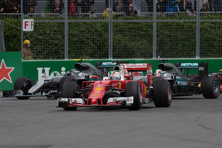 Sebastian Vettel fik en suveræn start i Montreal, men smed sejren efter et for tidligt pitstop. (Foto: Jan Sommer)