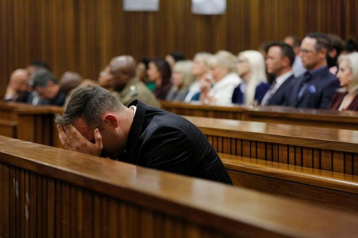 Oscar Pistorius i retten. (Foto: AP)