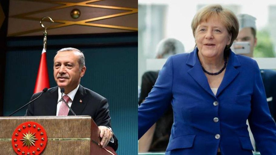 Der er kold luft mellem de to statsledere Erdogan og Merkel. Foto: AP