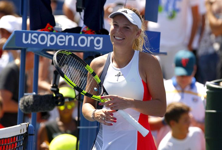 Sejrene ved US Open, og ikke mindst det flotte comeback mod Kuznetsova, har gødet spillehumøret hos Caroline Wozniacki. Foto: All Over Press