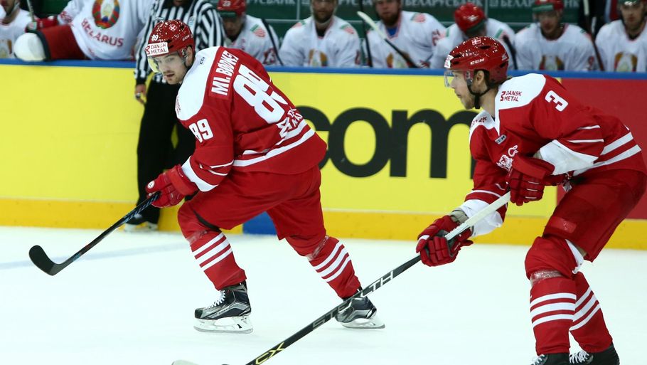 Mikkel Bødker og Philip Larsen hører til blandt de bedst lønnede danske ishockeyspillere. Foto: Jan Korsgaard