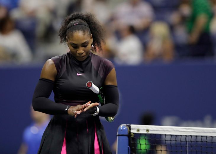 Serena Williams giver sine frustrationer til kende omkring politi-drab. Foto: AP 