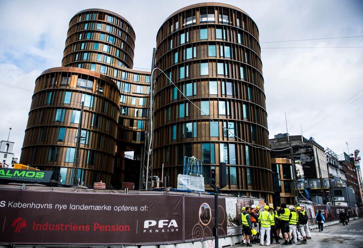 Axel Towers i hjertet af København beskrives af bygherren ATP som 'et arkitektonisk højdepunkt i byen' Foto: Stine Tidsvilde