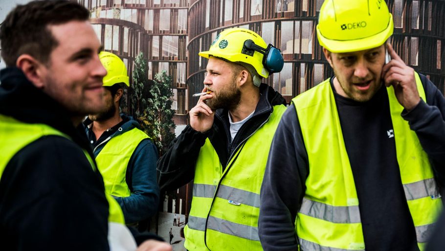 Et tømrersjak på 40 mands arbejdsnedlæggelse kan ende med at trække 600 stilladsarbejdere ind i en konflikt på et af Danmarks mest prestigefyldte byggeprojekter lige nu Foto: Stine Tidsvilde