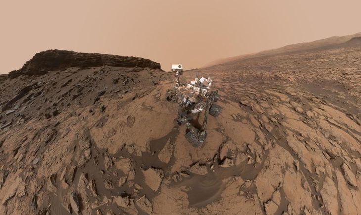 Et billede af Mars' overflade, taget med Nasas Mars-robot. Foto: NASA/JPL-Caltech/MSSS