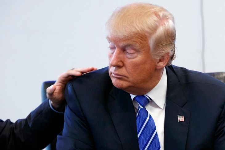 Donald Trump ligner efterhånden en slagen mand. (Foto: AP)
