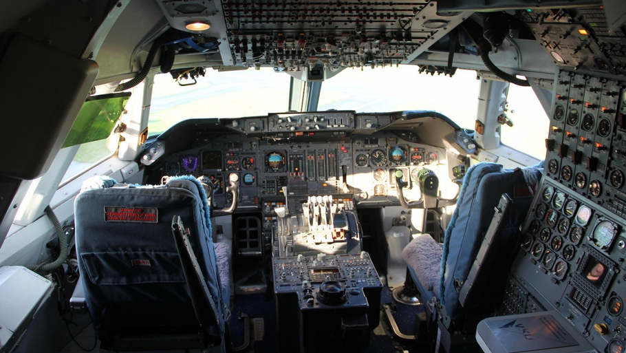 Cockpittet i en Boeing 747-200 Foto: Clemens Vasters/Flickr