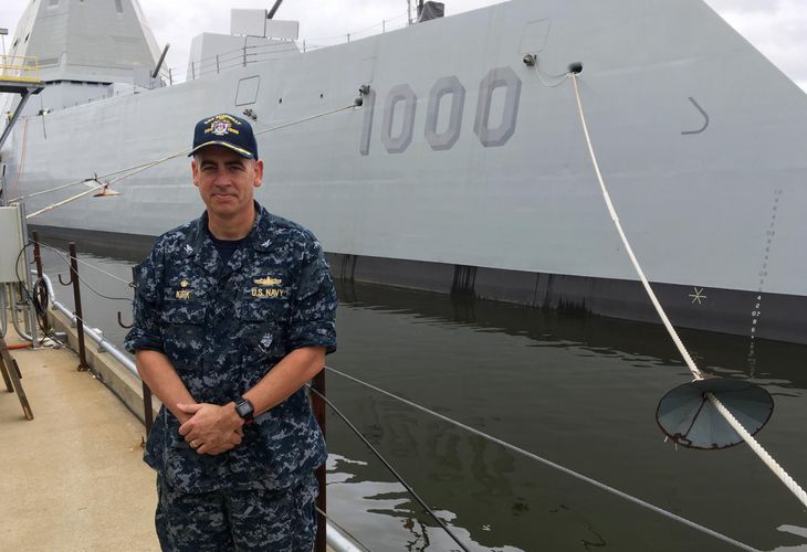 James Kirk er øverstkommanderende på USS Zumwalt. Foto: AP