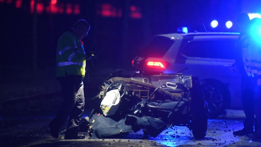 Fire unge kørte fredag nat galt i København. Tre omkom i ulykken den fjerde er nu vågnet fra sit koma. Foto: Kenneth Meyer