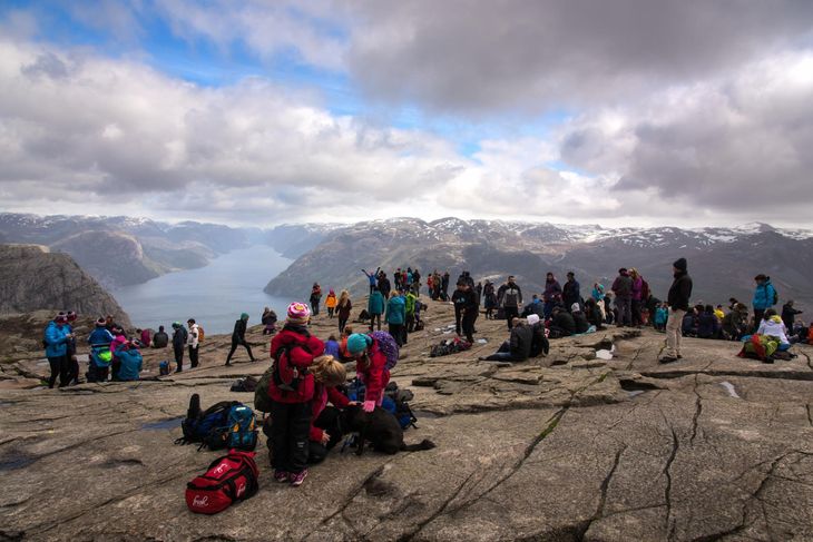 Hollywoodstjerner til Preikestolen