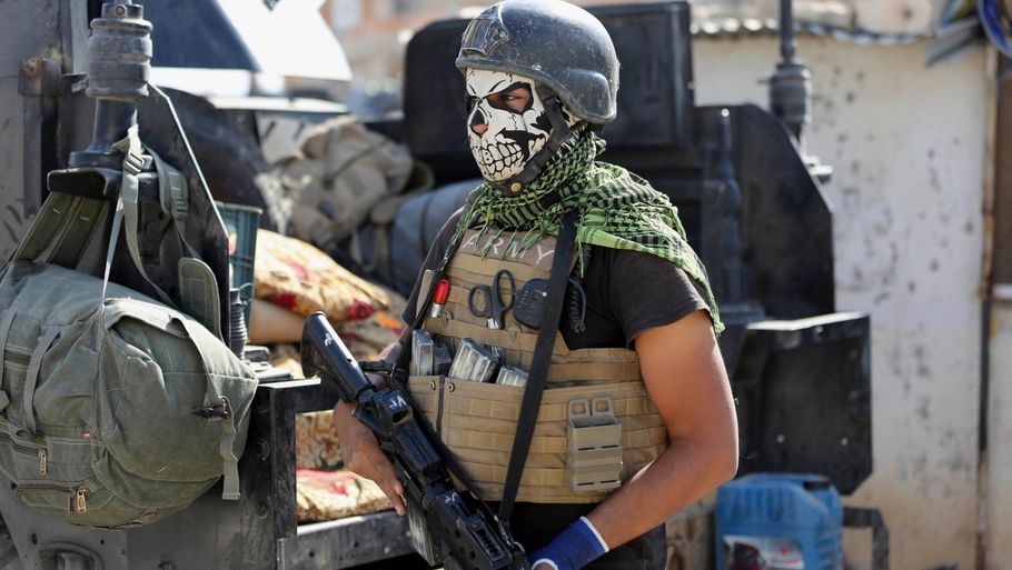 Irakiske specialstyrker forbereder sig på kampen om IS-højborgen Mosul. Foto: AP